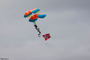 Fallskjermhopping oppvisning