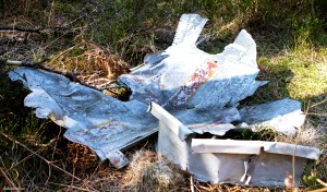 Engelsk flyvrak på feda